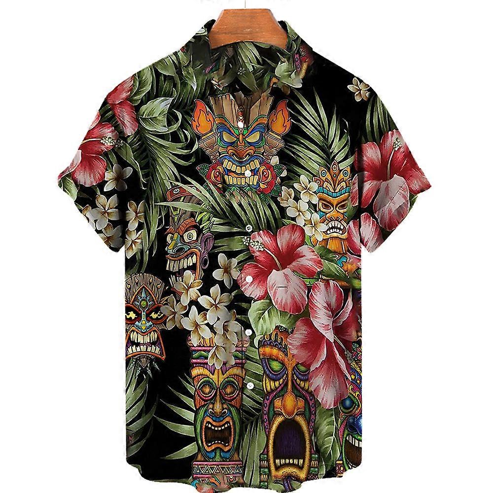 Bedrucktes Kurzarm-Freizeithemd für Herren