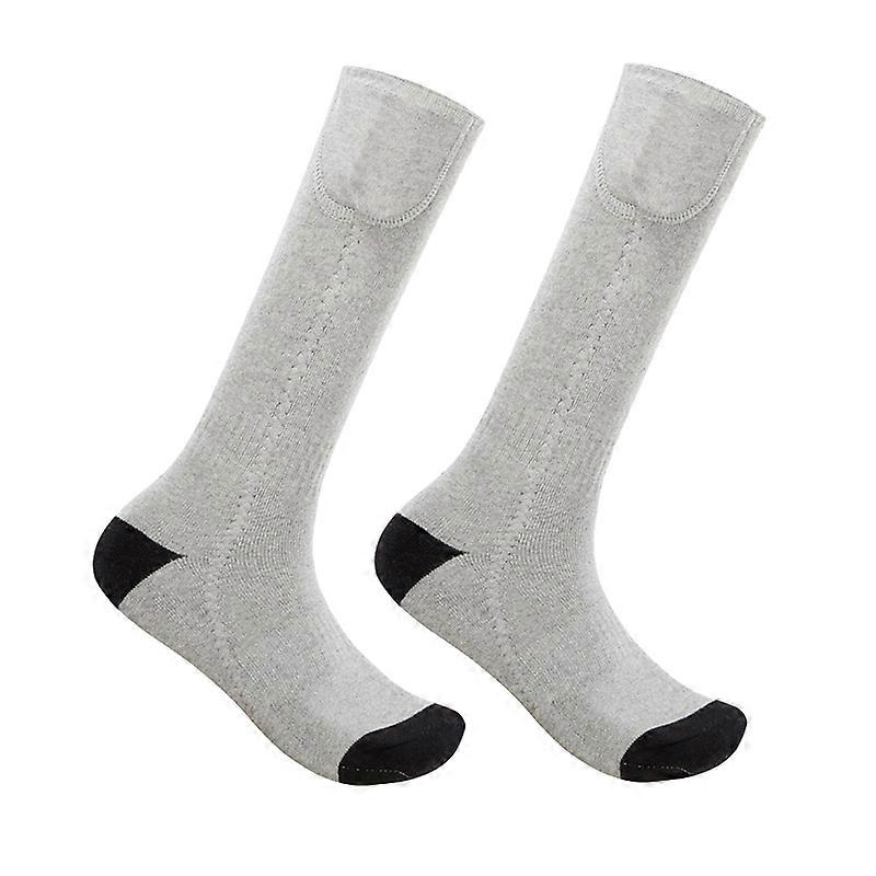 1 Set Hot Socks Elastic Long-Tube Heat-trapped Cotton 3 Gears Fast Charging Heated Socks Warmers for Winter