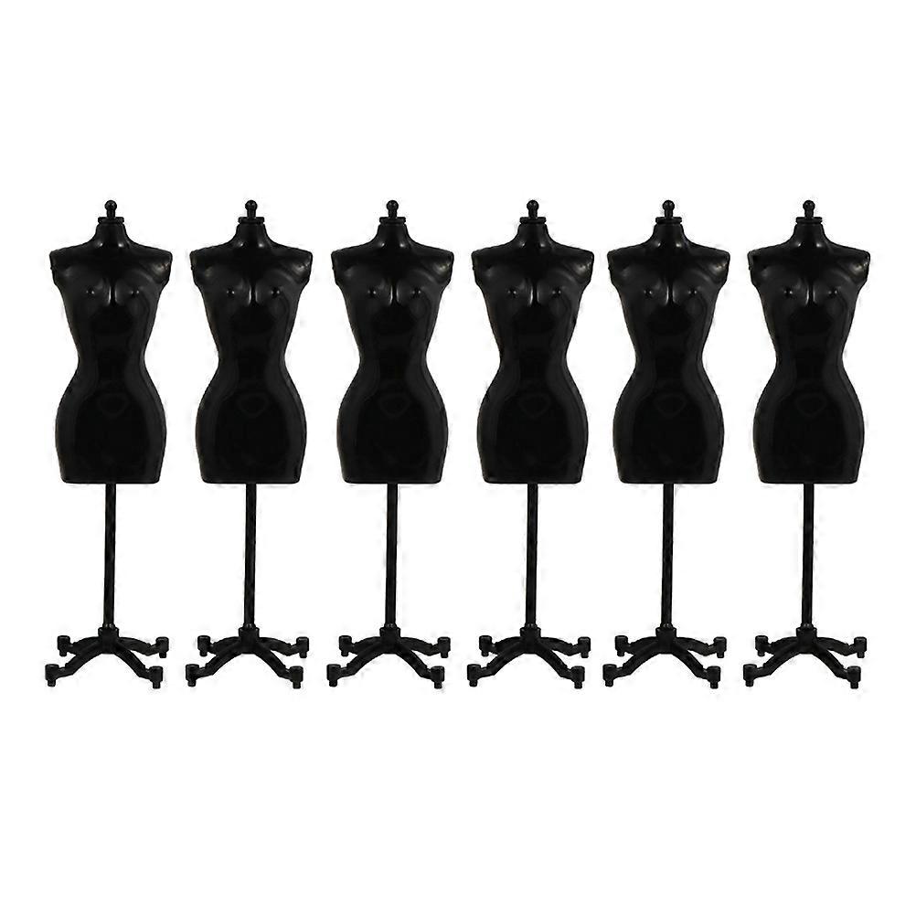 6 Stück Puppenkleid Ständer Mini Kleidung Display Ständer Schaufensterpuppe Display Modelle