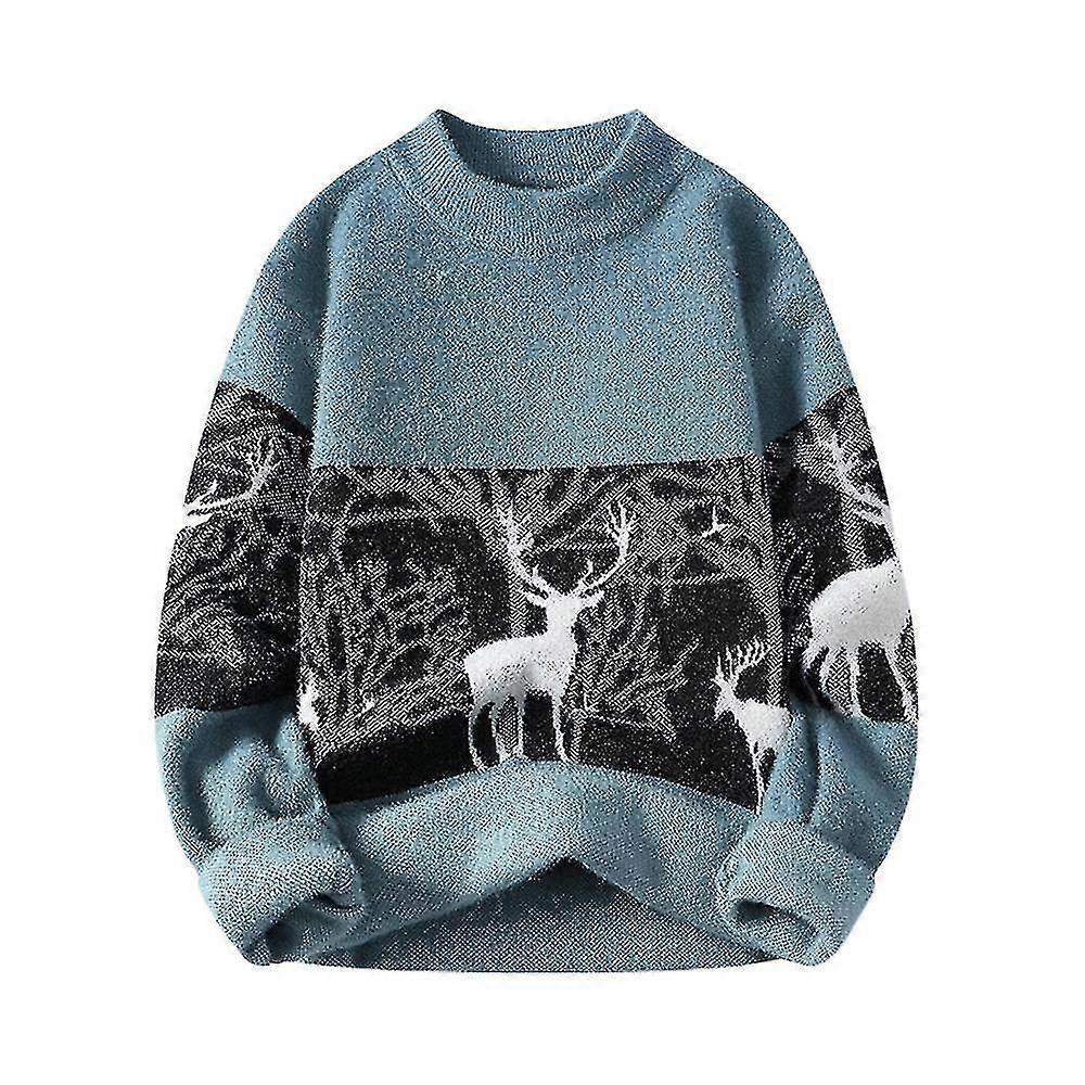 Chritmas Elk Frauen Männer Strickpullover Pullover Pullover Casual Xmas Pullover Tops