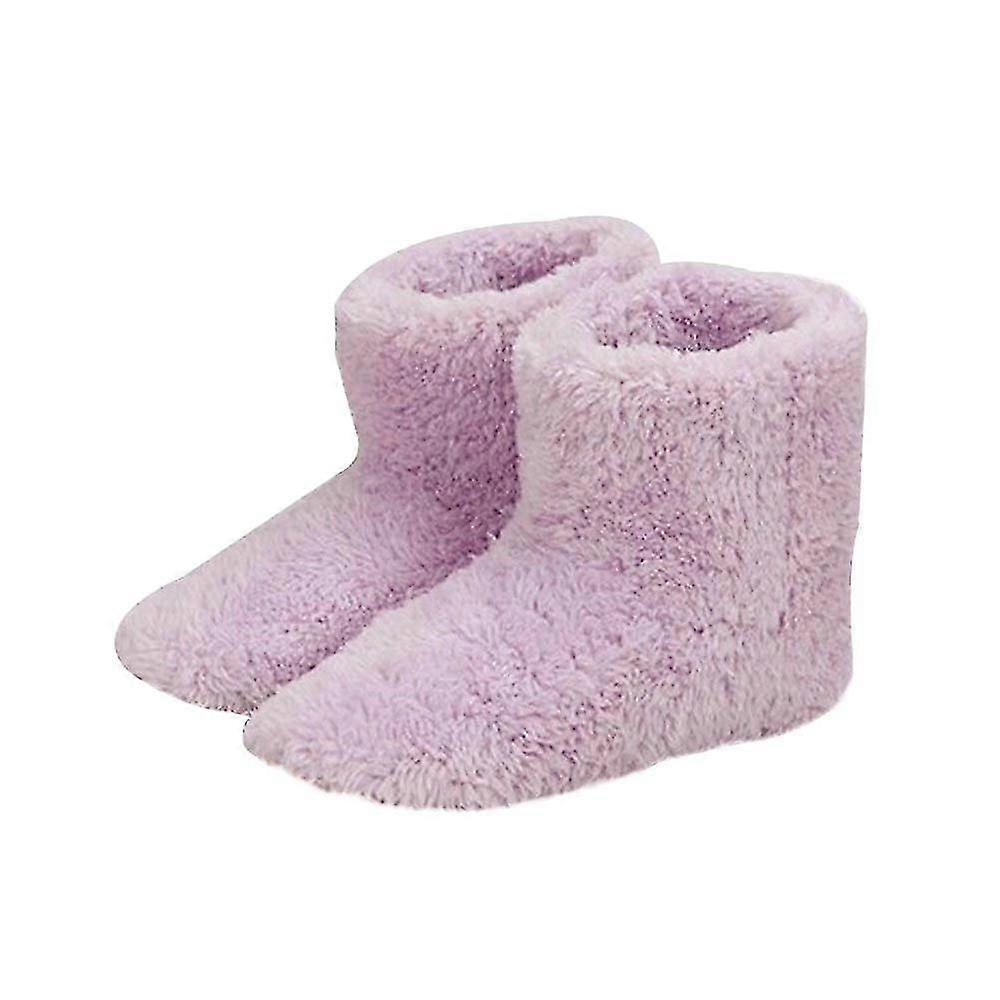 Elektrické USB vyhřívané boty Fleece Podšívané pantofle ponožky noha teplejší boty