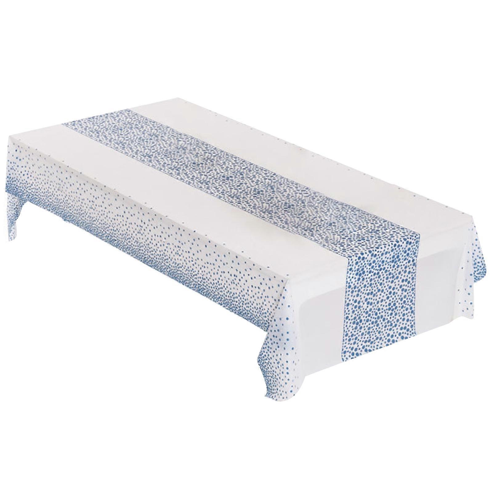 Rectangular Disposable Tablecloth European Style PEVA Eco-friendly Party Tablecloth for Gifts