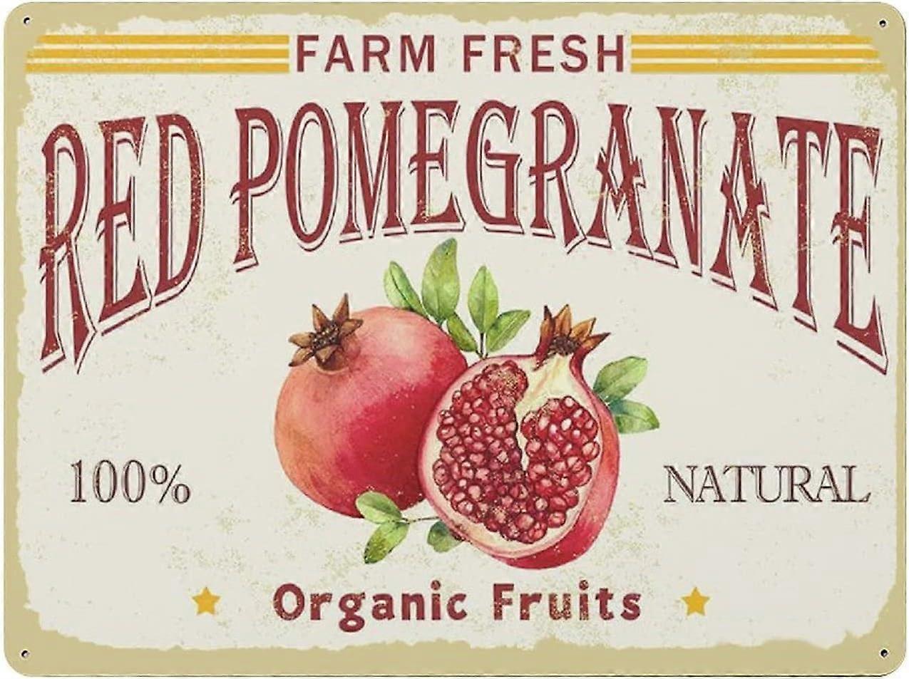 LINCMAN Watermelon Farm Fruit Tin Sign Metal Plaque Art Hanging Iron Painting Retro Home Kitchen Gar