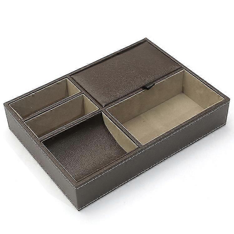 Leather Desktop Storage Organizer,multi Catchall Tray,valet Tray