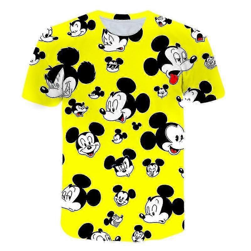 Mickey Mouse Short Sleeve 3d Print T-shirt - 2 High Quality