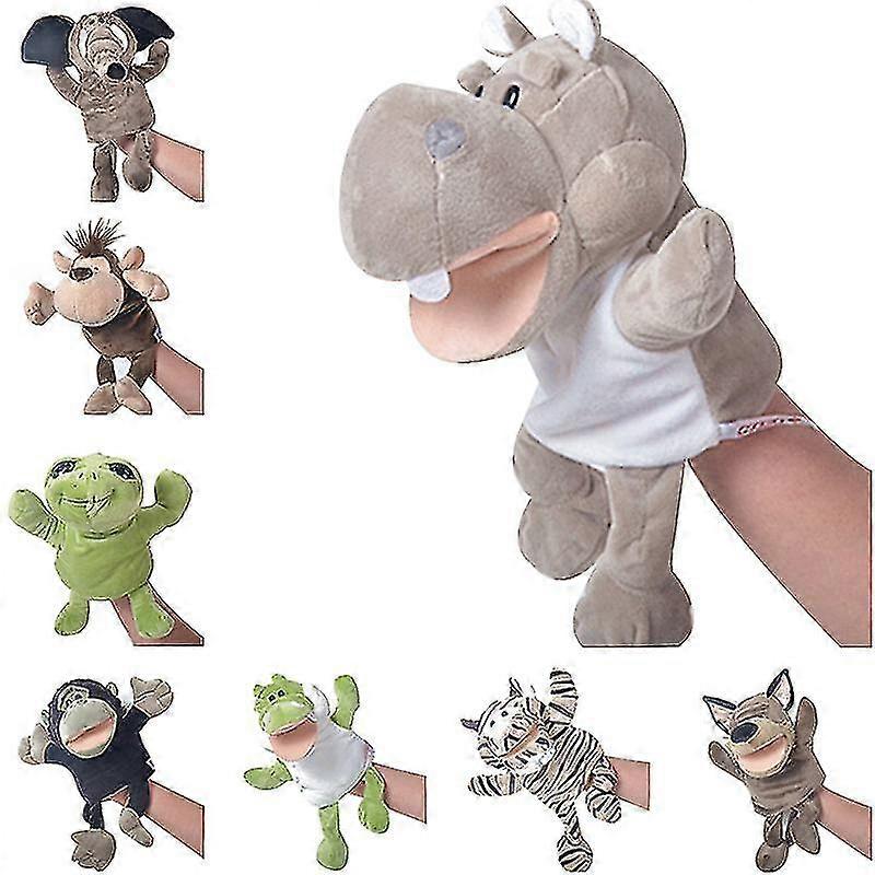 Desene animate animale de mână Păpuși jucării de deget de pluș