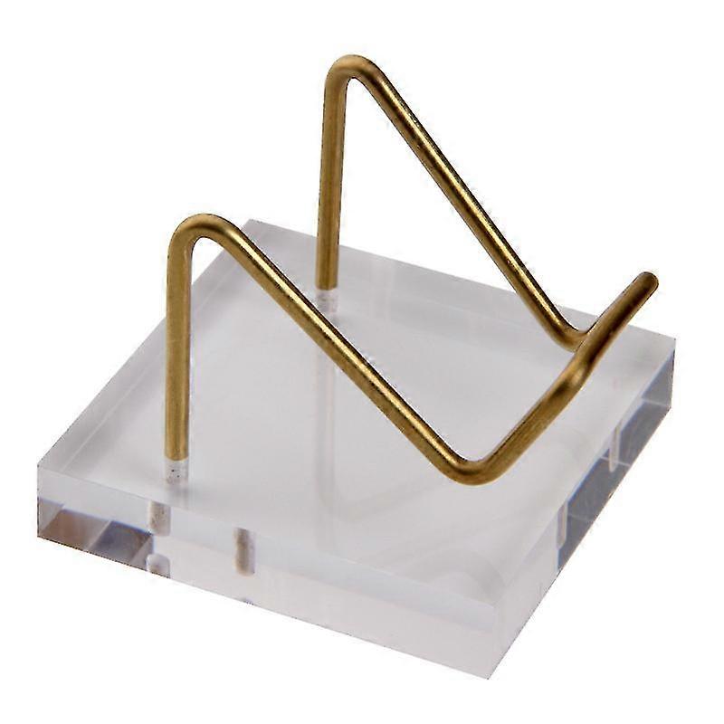 Crystal Display Stands Acryl Display Stands Mineral Agate Fossil Coral Display Stands Voor Fossil Amethyst Geo Samples (2 stuks, Goud)