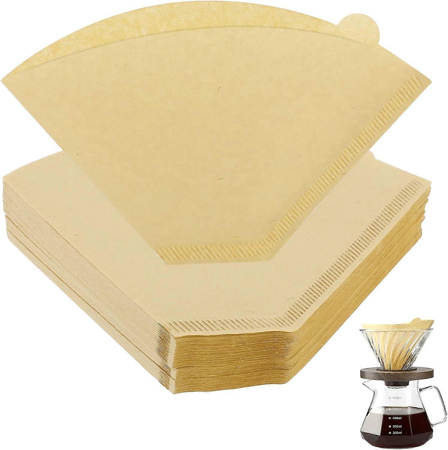 100 PCS Coffee Filter Papers,102 Disposable Unbleached Cone Filter Paper Suitable Coffee Filters Espresso Coffee Filter for Percolator