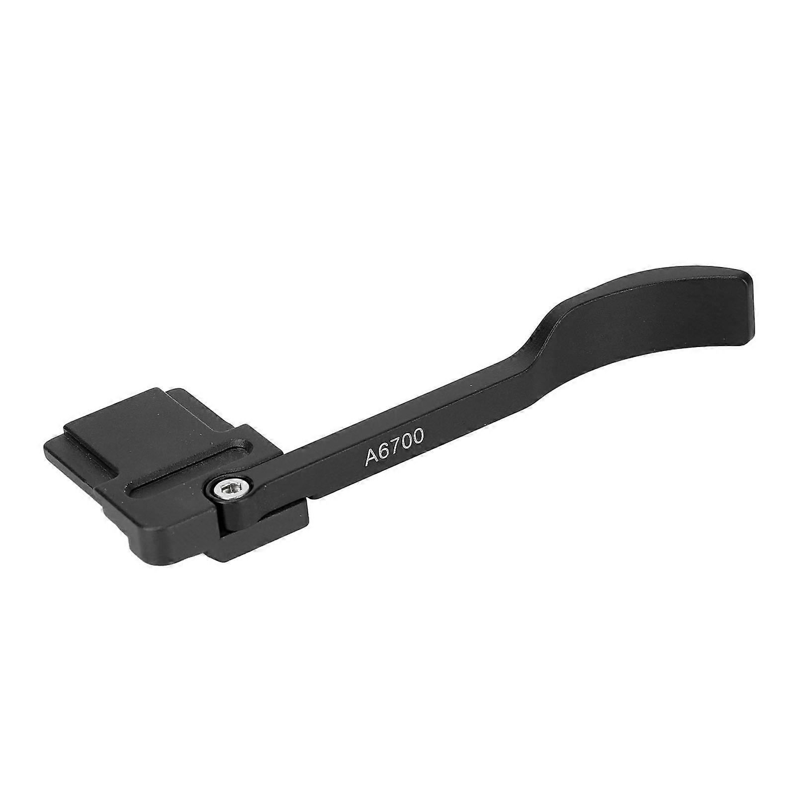 Thumb Rest for Flash Shoe, Ergonomic Aluminum Alloy Grip for A6700 Camera, Black