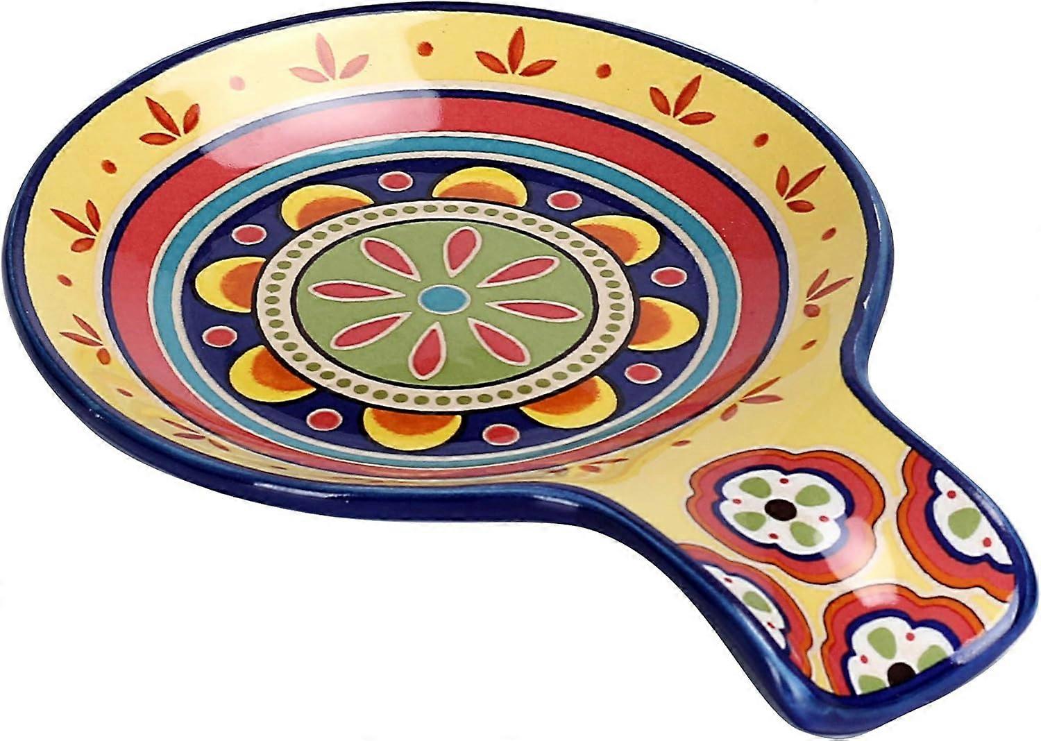 Tunisian Ceramic Spoon Rest, House Warming Gift, Dishwasher Safe