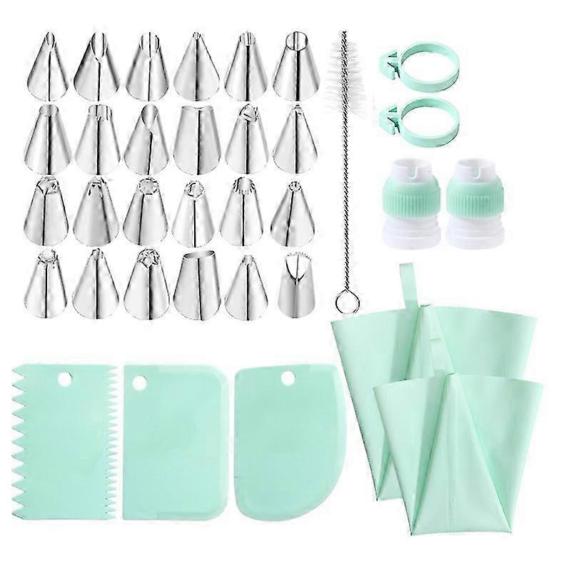 34-piece Piping Bag Set with Nozzles for Cake Decorating