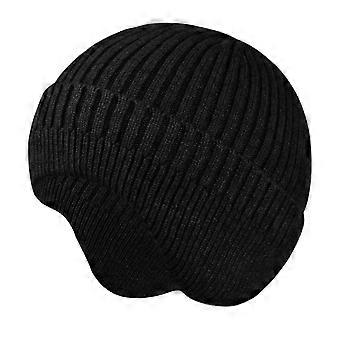 Vinterlue Lue Dame, Strikket Lue Med Øreklaffer For Menn, Myke Luer Termisk, Vinterlue Lue Unisex, Varm Chunky Cuffed Lue