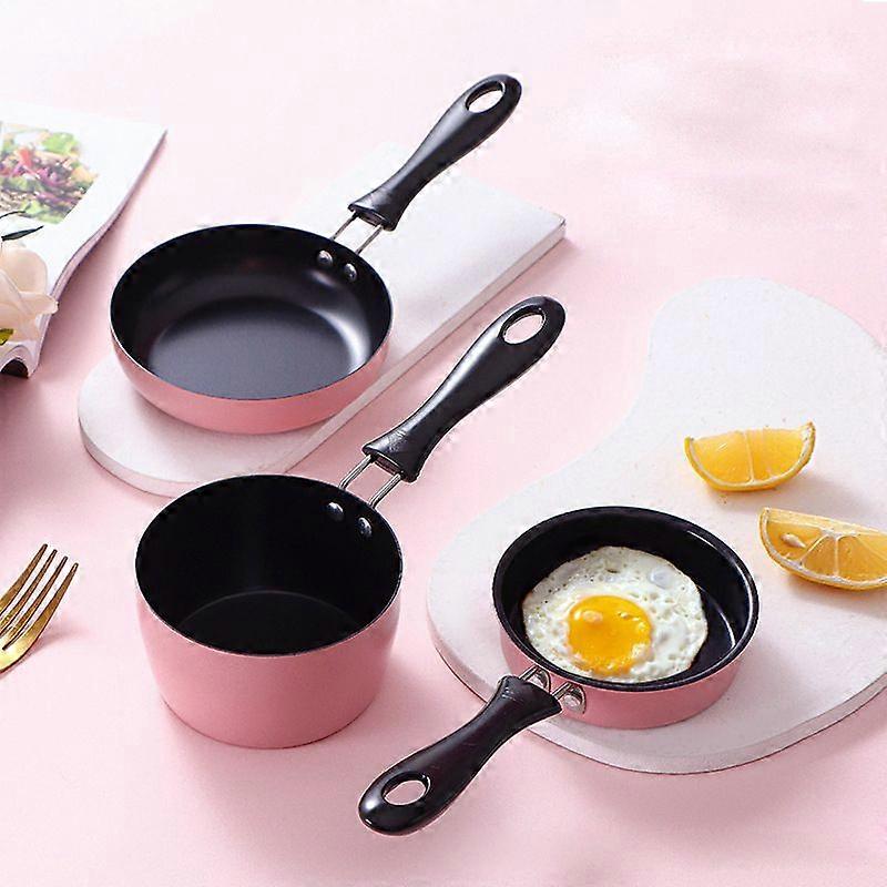 Mini pan for one egg, 12 cm, 3 pieces mini egg frying pan with handle