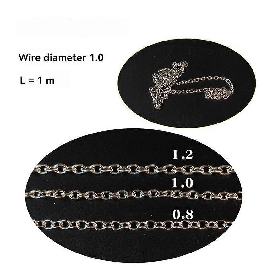 Chain Puller Steel Chain Tightener Heavy Duty Cargo Binding Fixed Chain Double Hook Wire Tightener Model Simulation (1.0 Steel Chain 1m)