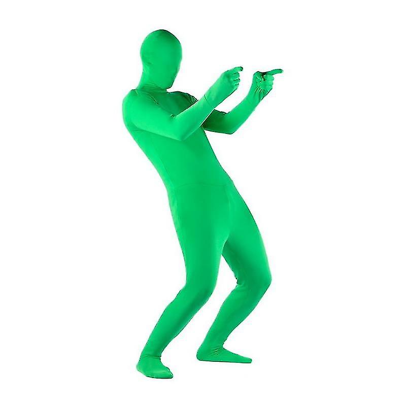 Stretchy Body Green Screen Compatible Video Chroma Key Comcompatibletable Background Invisible Effect Tight Compatible Bodycompatible Cosplay Costumes