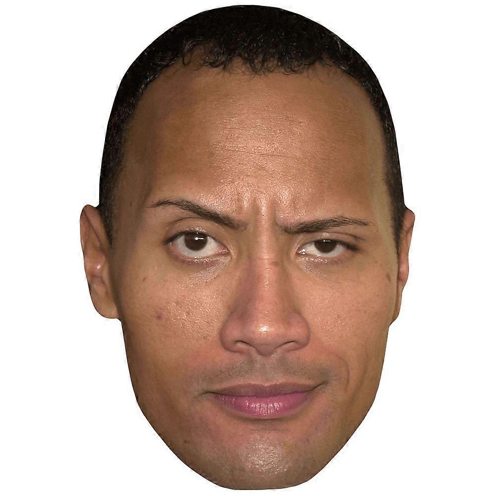 Dwayne 'The Rock' Johnson (Eyebrow) Celebrity Mask, Flat Card Face