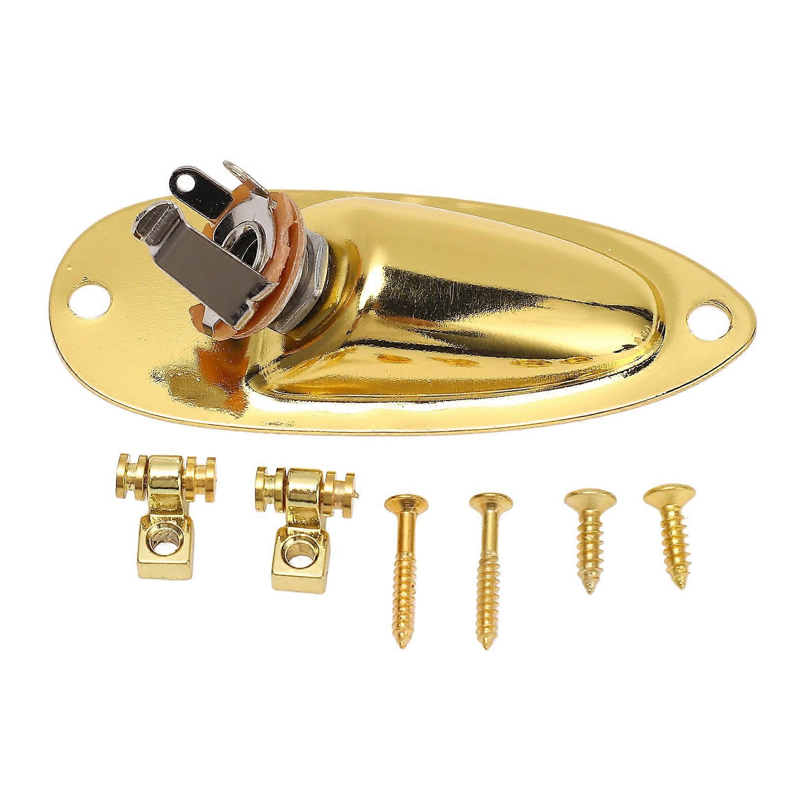 Input Jack Boat Style 6.35mm Metal Output Socket GT49 Gold