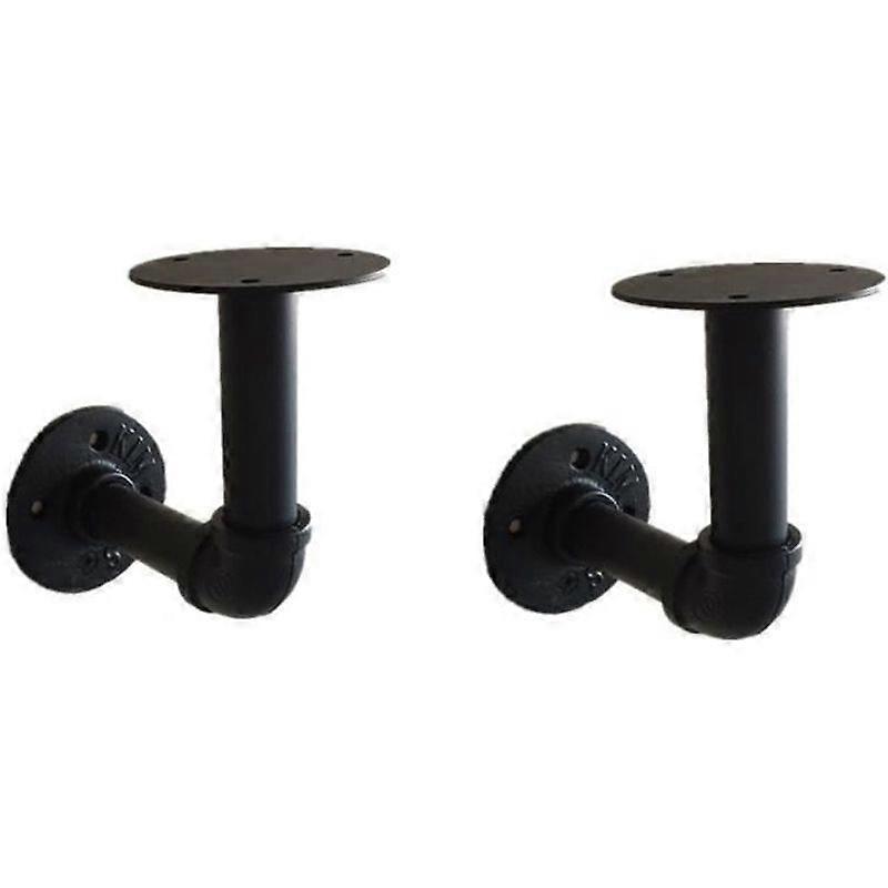 2pcs Pipe Shelf Brackets Industrial Shelf Bracket