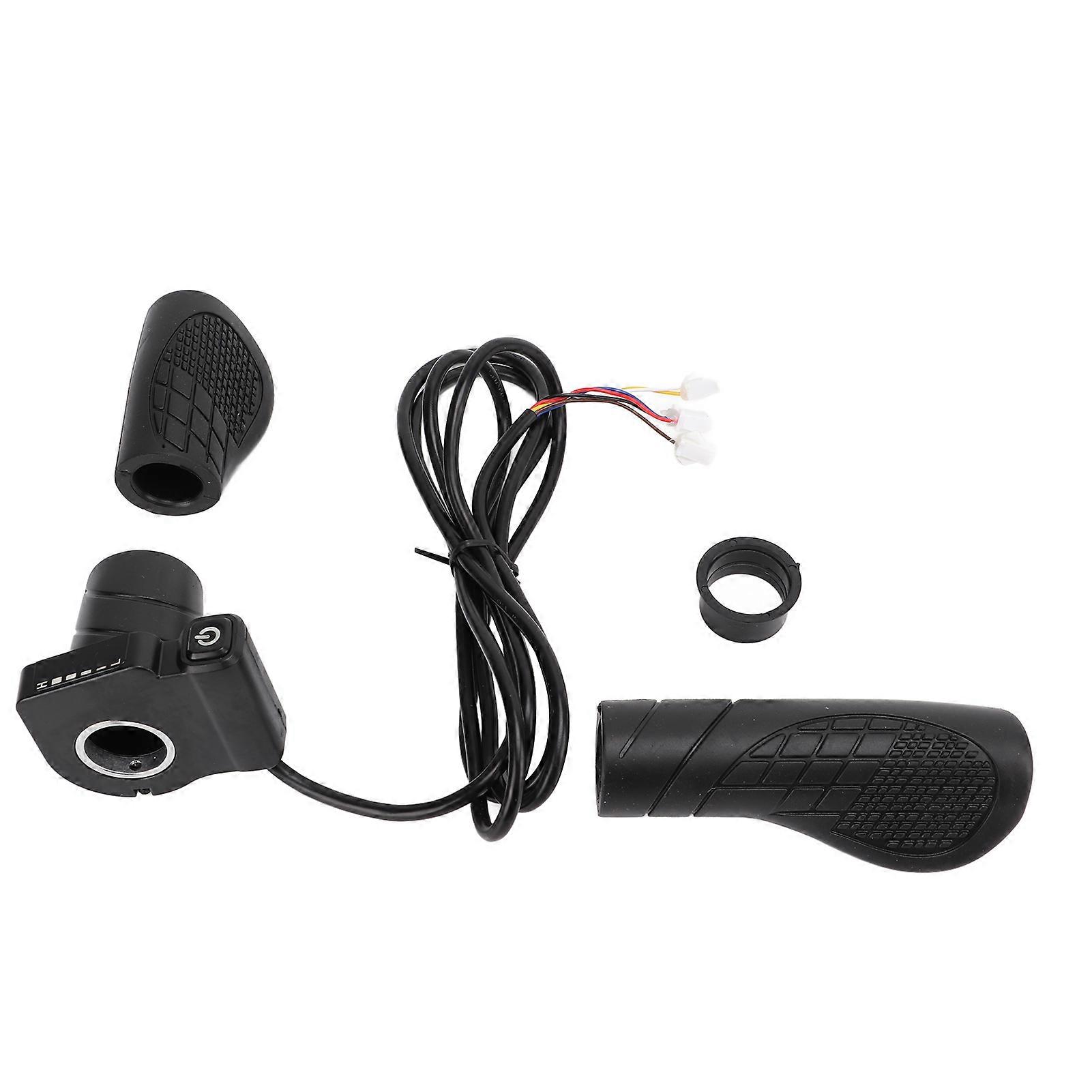 160DX אופניים חשמליים חצי סיבוב מצערת 22.5 מ"מ כידון אופניים חשמליים ידית מצערת לאופניים חשמליים קורקינט 48V