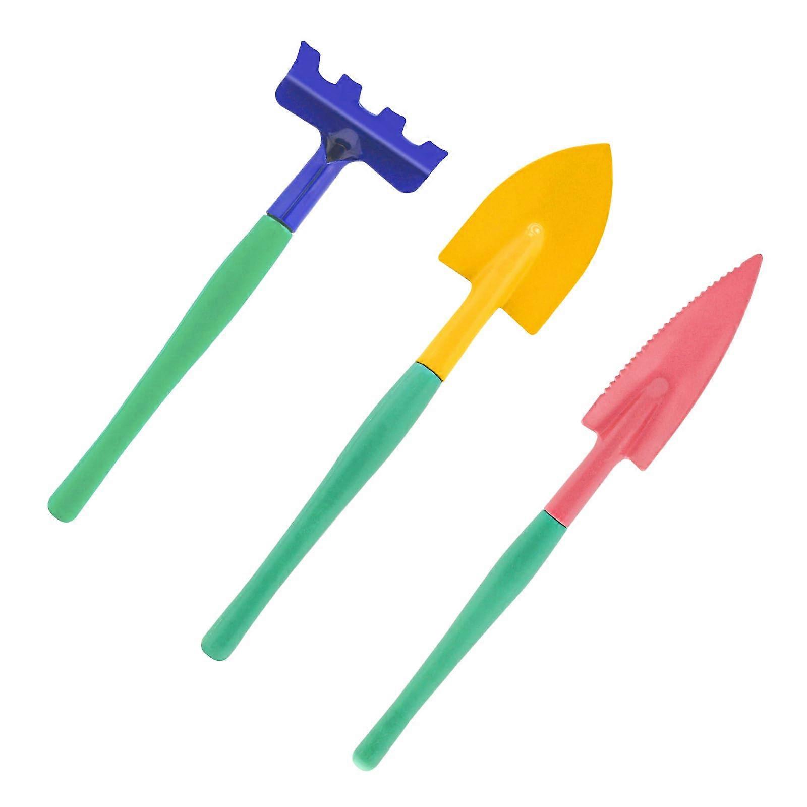 3 Pieces Gardening Tool Set Assorted Color for Indoors and Outdoors