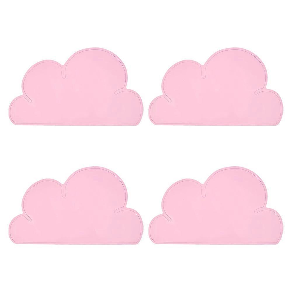 Placemat cloud, table set, child-friendly design and subtle color pad, BPA-free, light pink.