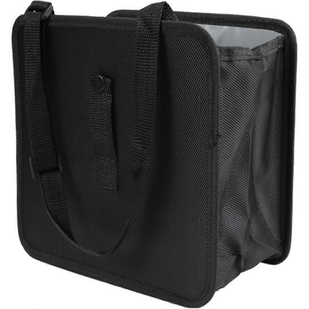 Large Capacity Car Trash Can with Adjustable Strap 6.5L Waterproof Foldable Car Trash Organizer Bin Hanging Portable Car Dustbin