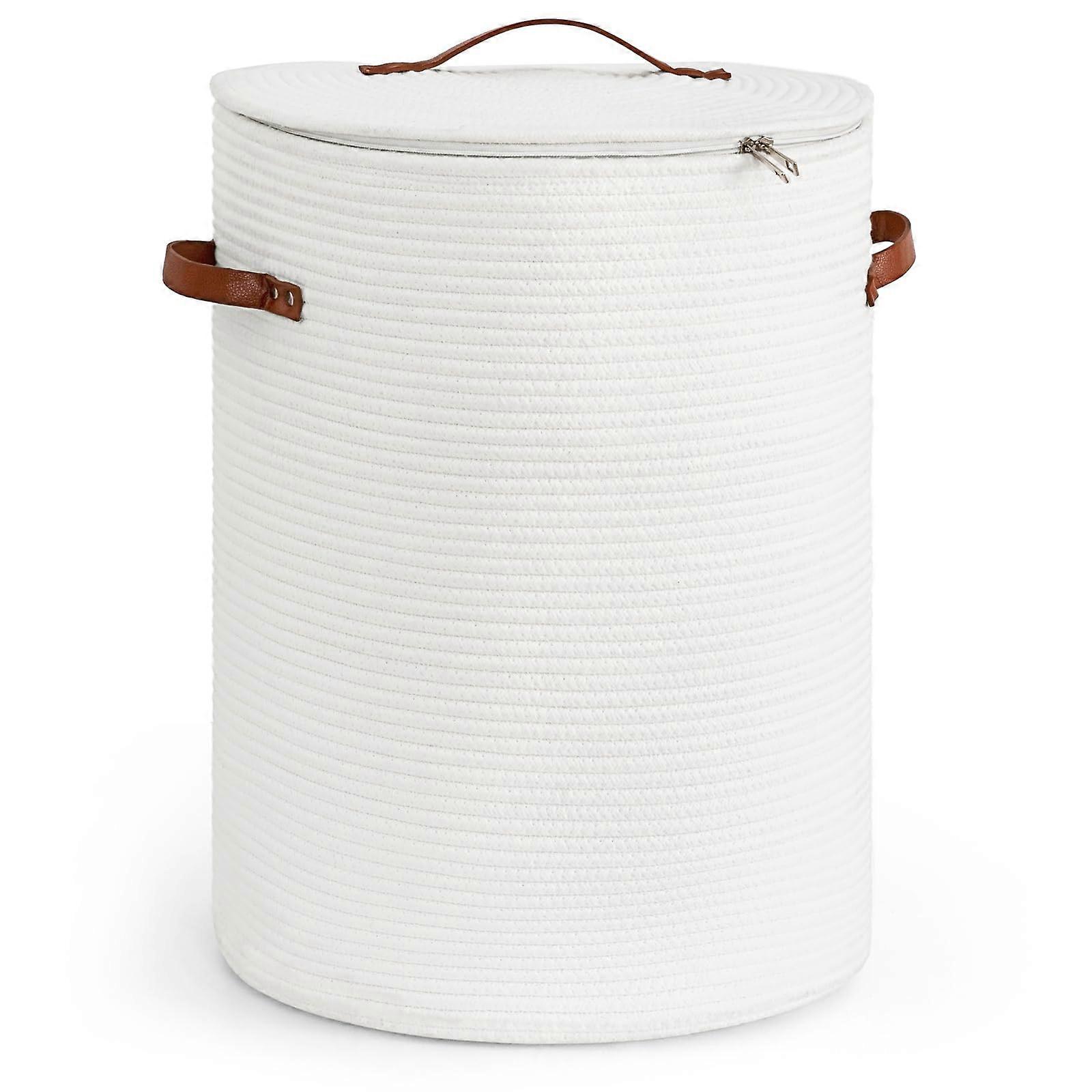 Tall Laundry Basket for Clothes, Blankets, Toys - 15 x 20 Inches - Durable Fabric, Modern Design, Space-Saving Storage Solution