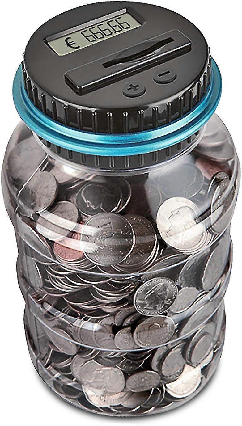 Electronic counting piggy bank