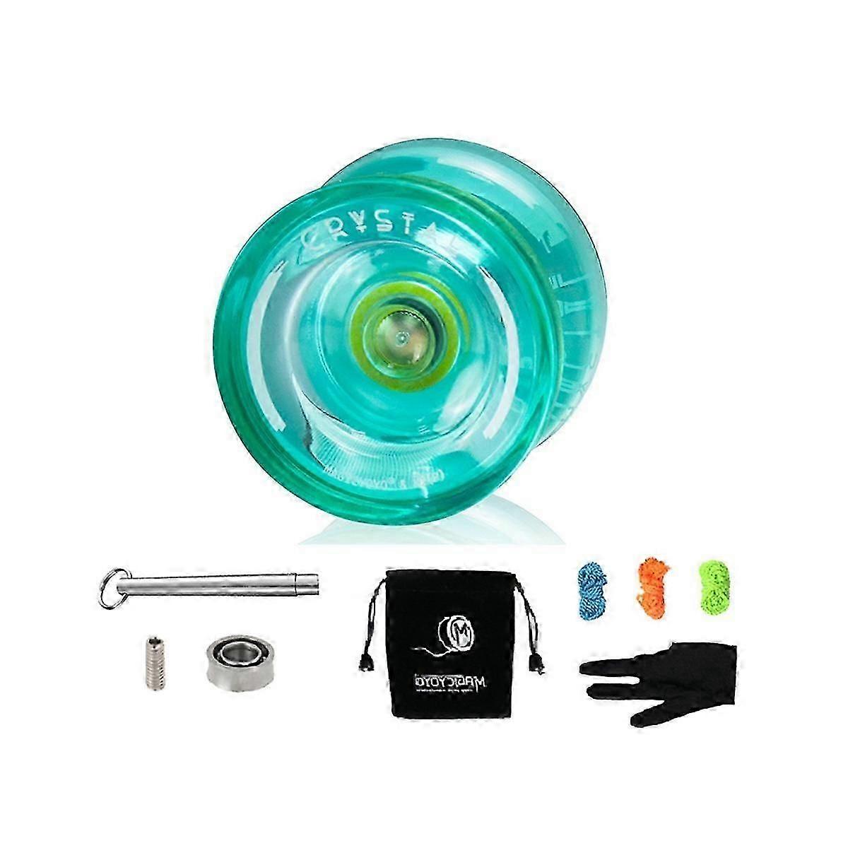 K2P Responsive ABS Yoyos for Kids with Gloves, Short Puller Rope, Storage Bag