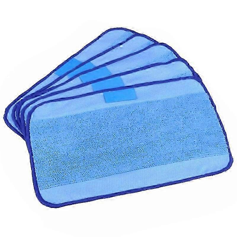 5-Pack Wet Microfiber Mopping Cloths Washable&Reusable Mop Pads Fits For Irobot Braava 380 380T 320 321 Mint 4200 4205 5200 5200