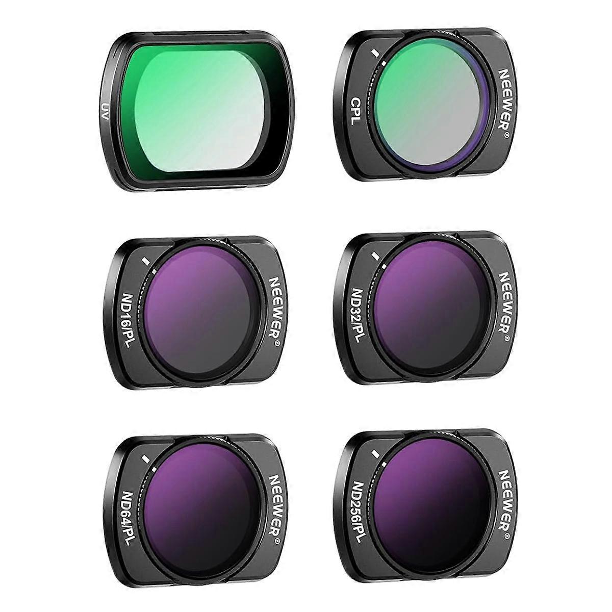 AS NEEWER For DJI Osmo Pocket 3 ND PL Filter Set ND16 PL ND32 PL ND64 PL ND256 PL UV CPL Magnetic Fi