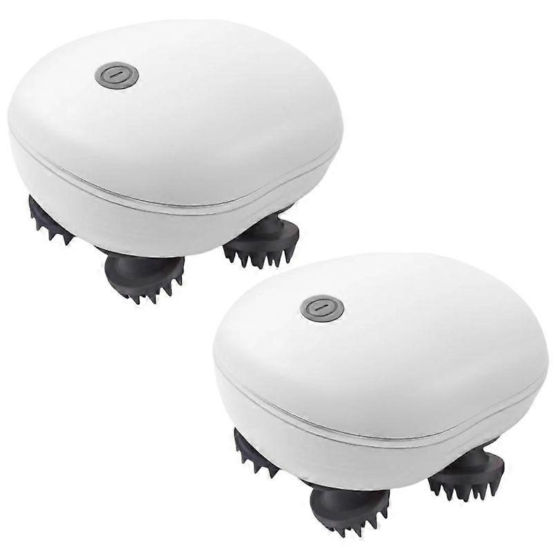 2Pcs Hair Scalp Massager Smart Red LED Light Electric Scalp Massager Waterproof