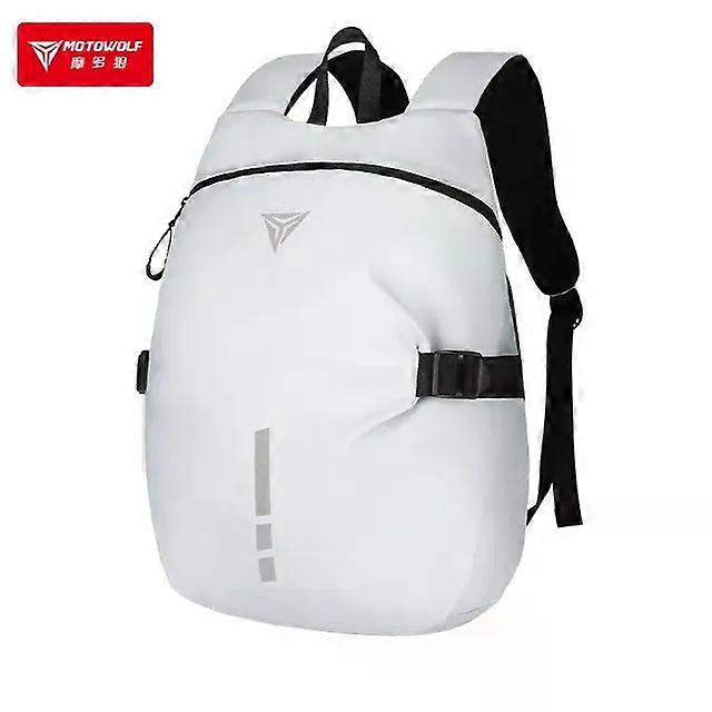 Motorcycle Rider Backpack Outdoor Riding Large Capacity Helmet Bag Leisure Backpack Anti Splashing Reflective Backpack