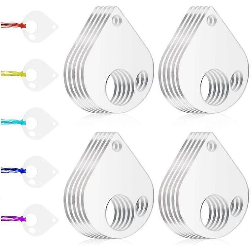 20 Pack Clear Embroidery Thread Spools, Embroidery Thread Storage, Winding Board, Organizer, Lightweight Thread Spools for Cross Stitch