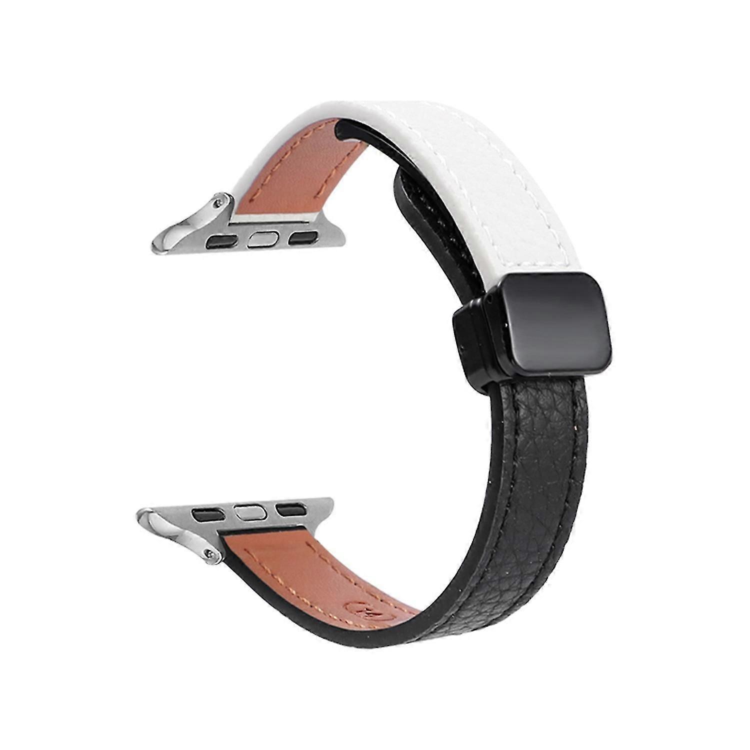 For Apple Watch Series 9 8 7 41mm / 6 5 4 Se (2023) Se (2022) Se 40mm / 3 2 1 38mm Magnetic Microfib