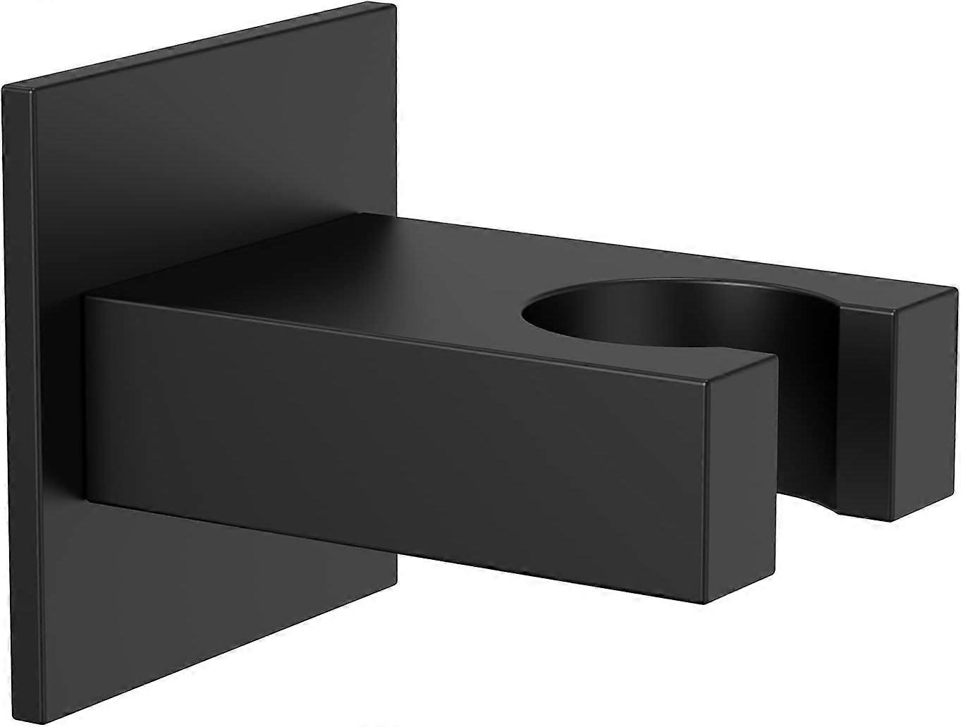 Handheld Shower Head Bracket, Solid Brass, Matte Black Finish