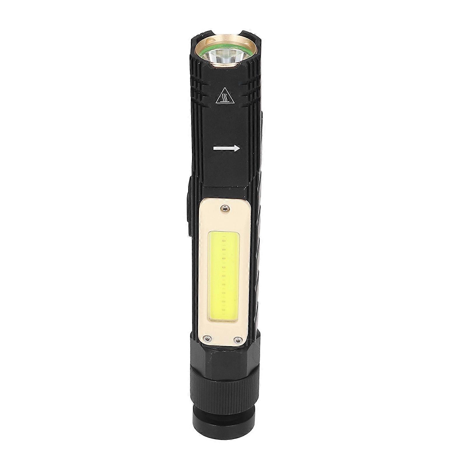 90 Degree Folding COB LED Work Light with Magnetic Base, Portable Flashlight for Outdoor Camping, 360-Degree Rotation