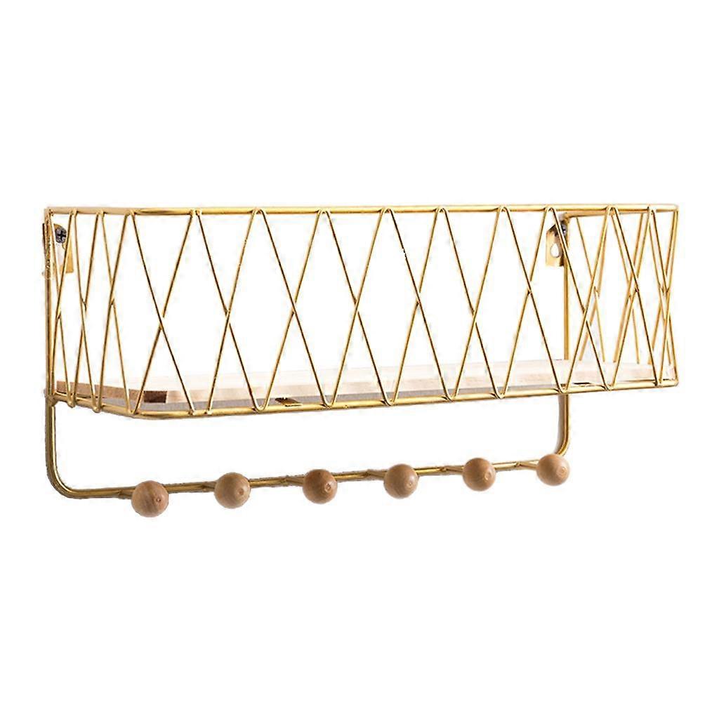 Wall Hanging Mail Rack Coat Mail Organizer golden small