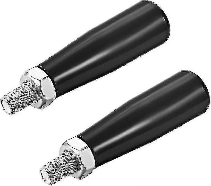 クランプハンドルスクリューノブハンドル、M8 x 47mm(DXL)ねじ付きプラスチック金属回転ハンドルグリップ2個