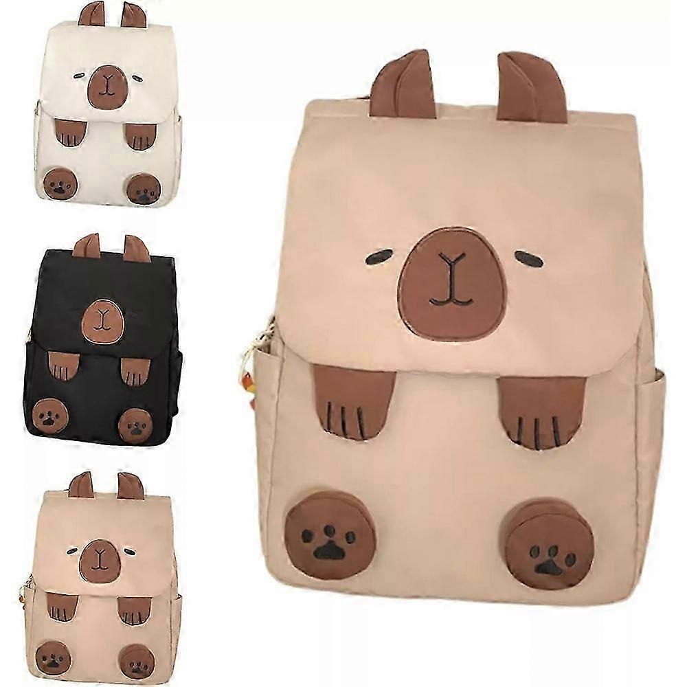con Capybara Backpack, Kawaii Capybara Backpack with Adjustable Straps