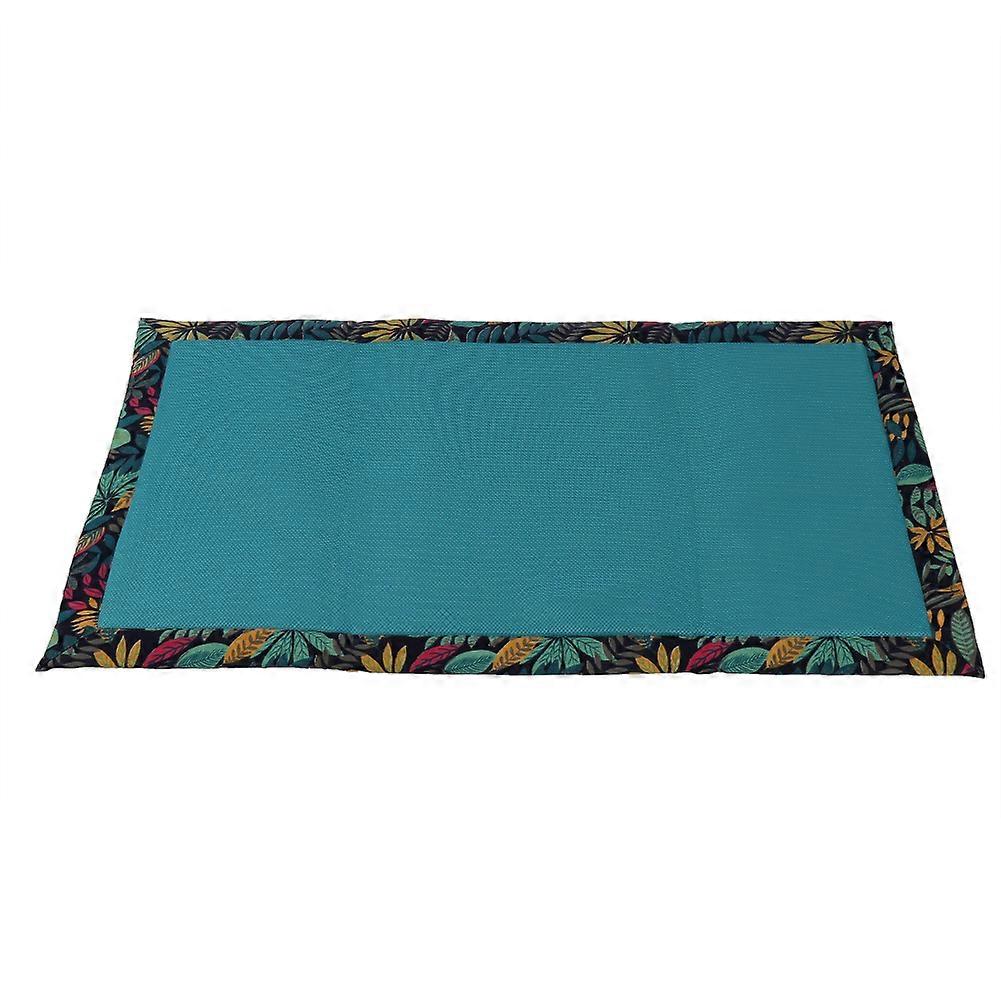 Dog Puppy Cat Sleeping Mat Pet Reversible Bed Cooling Cushion Rectangle