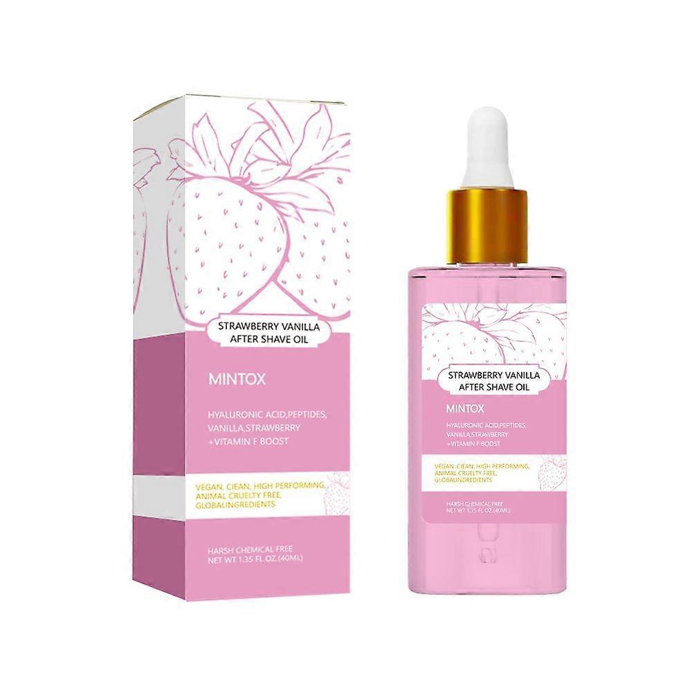 Strawberry Vanilla After Shave Oil for Women for Smooth Skin, Truly Soft Serve After Shave Oil, Prevent Ingrown Hair & Dryness, Soothing & Hydrating