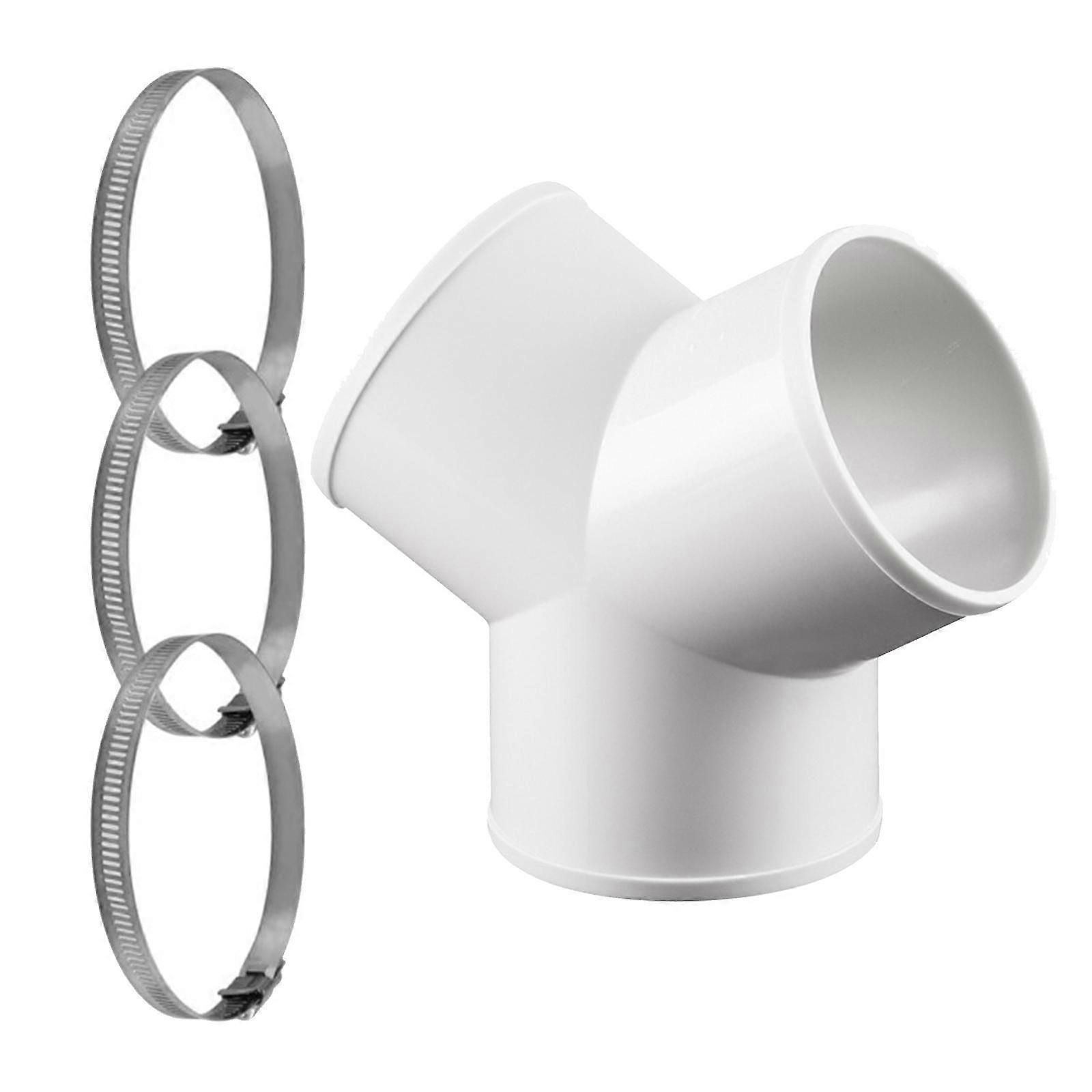 Duct Connector, 3 Way Hose Adapter Splitter for Hose, Y Shape Round Pipe