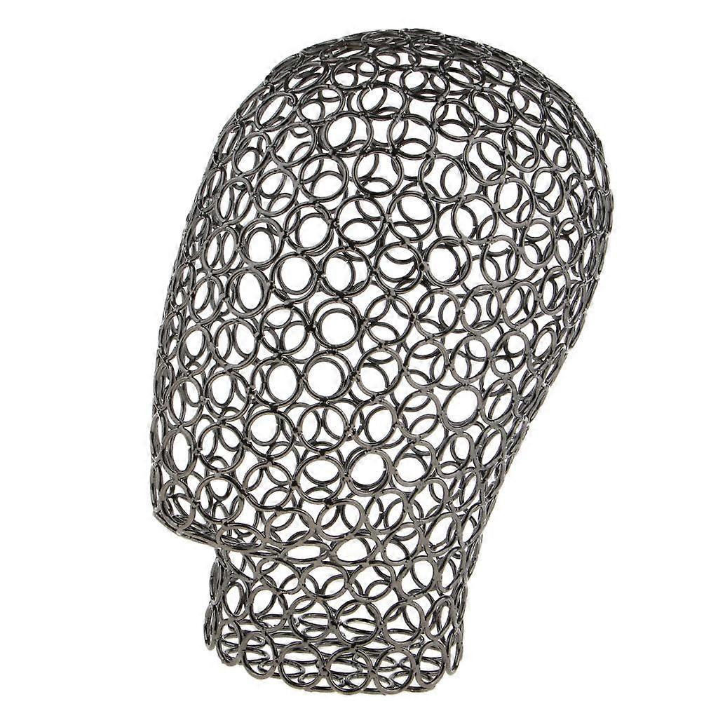 Metallo Testa Umana Forma Design Stabile Parrucche Asciugatura Supporto Cappello Auricolare Display