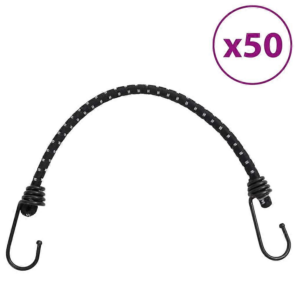 Bungee Cords Reflective with Hook 50 pcs. 46 cm