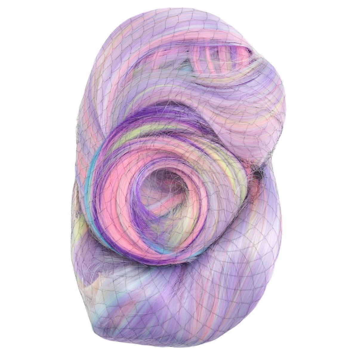 Rainbow Wig European & American Cosplay Wig Long Wavy Curly Wigs