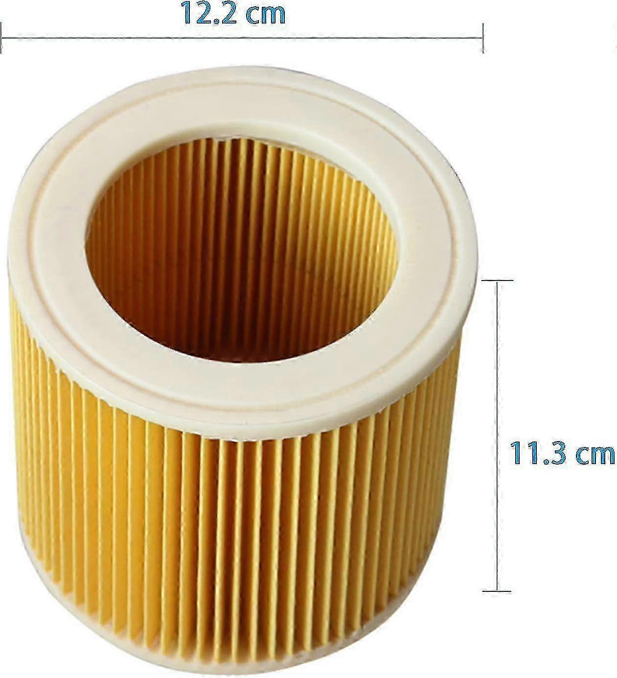 Lot de 3 filtres à cartouche 3 vis de fermeture supplémentaires - Pour aspirateur Kärcher WD3 Premium WD2 WD3 WD 3 MV3 WD 3 P - Kit d'extension remplace 6.414-552.0, 6.414-772.0