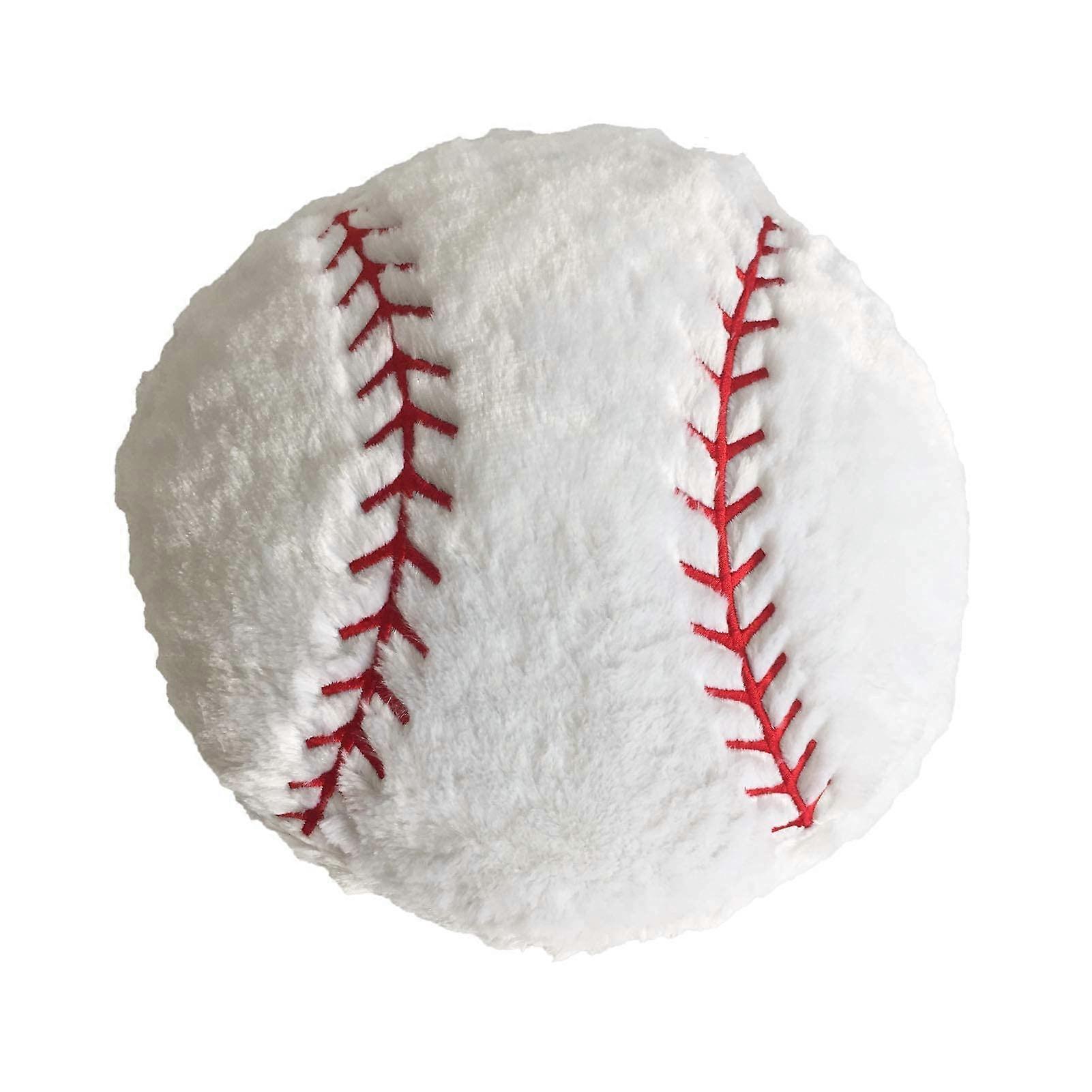 Baseball Pillow Soft Plush Stuffed Round Baseball Shaped Pillow For Sofa Room Decor