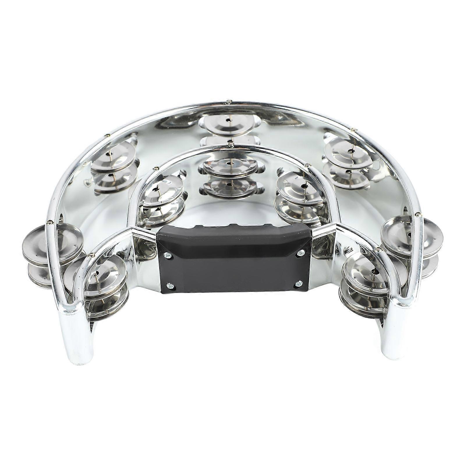 tambourin double rangée 22cm percussion jingles instrument à main pour performance de fête 