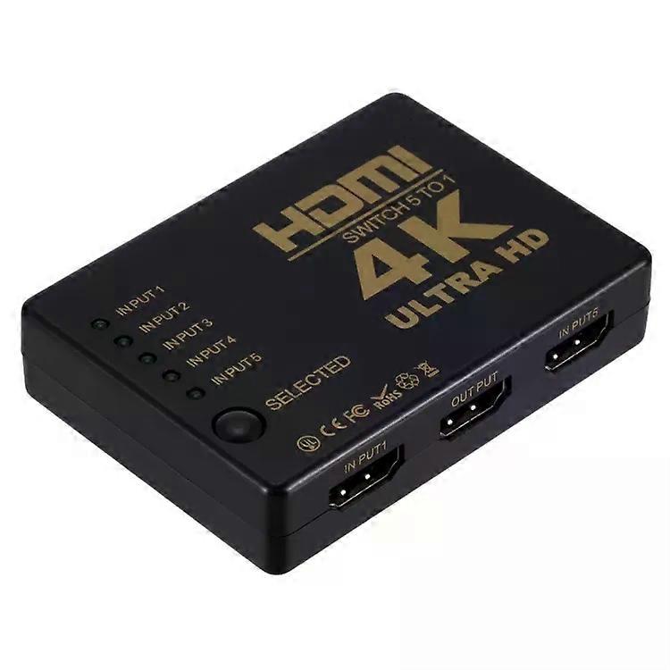 HDMI Switch 5x1-4K*2K HD Video with Remote Control |